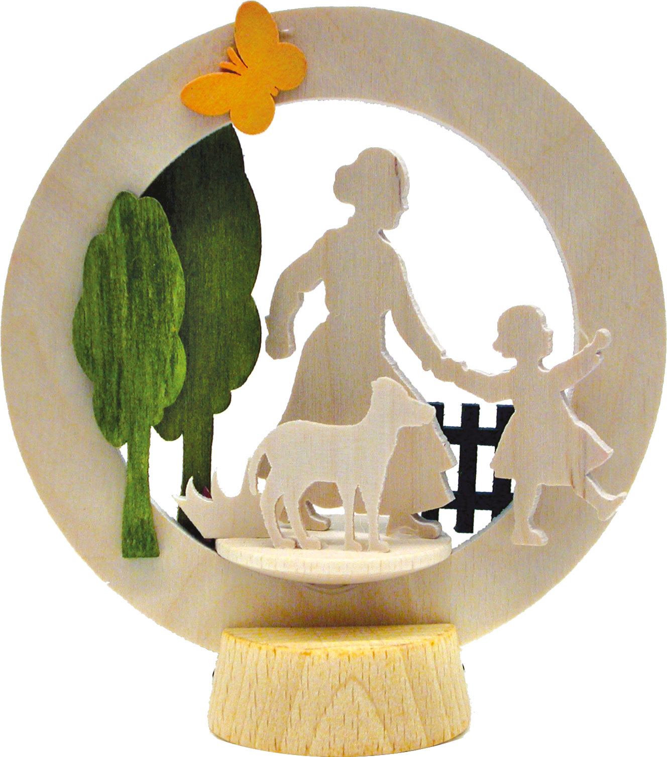 Sockelring zum Basteln, Mutter mit Kind Sockelring zum Basteln, Mutter mit Kind