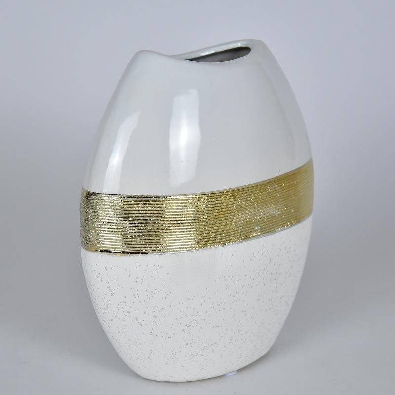 Vase 20cm Goldband