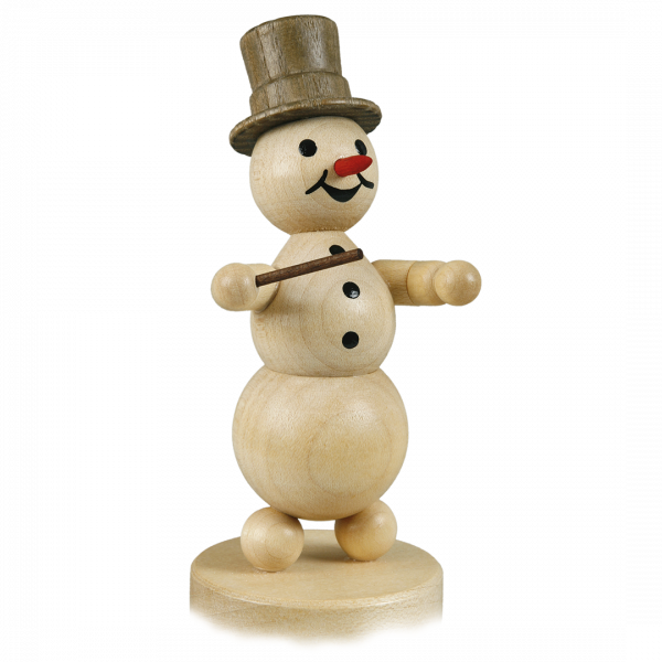 Schneemannmusikant "Dirigent" Sockel 12 cm