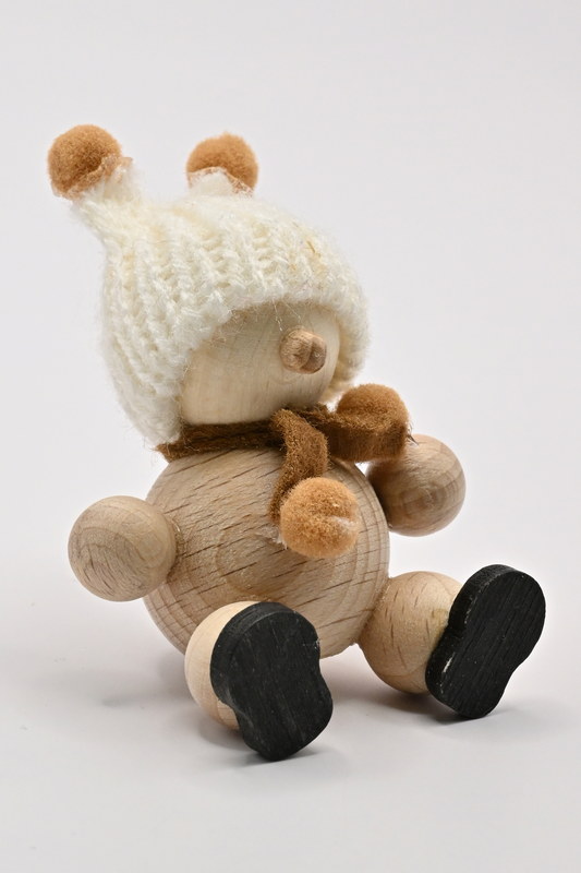Schneemann Zipfelmütze, 2 Bommeln H 7 cm Schneemann Zipfelmütze, 2 Bommeln H 7 cm