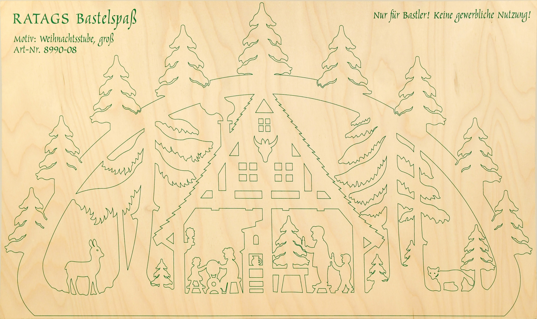 2 Motiv Sperrholzplatten Weihnachtsstube klein, zum Selbstaussägen 2 Motiv Sperrholzplatten Weihnachtsstube klein, zum Selbstaussägen