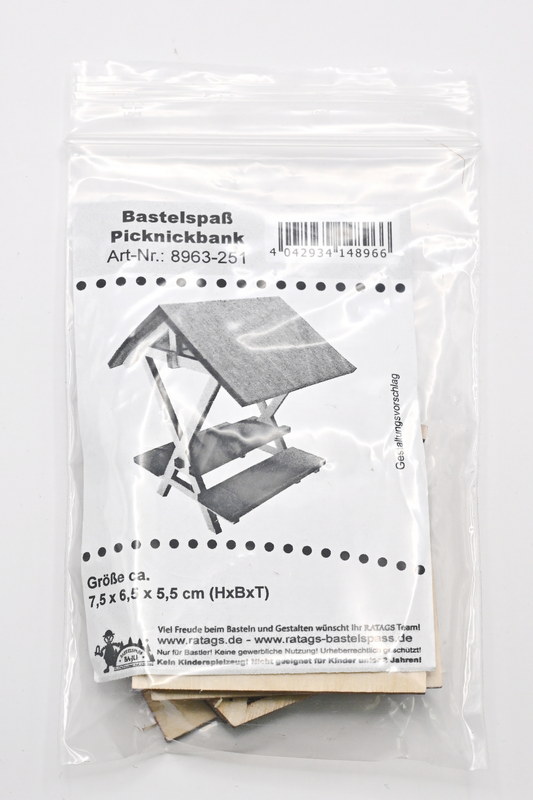Bastelset, Picknickbank Bastelset, Picknickbank