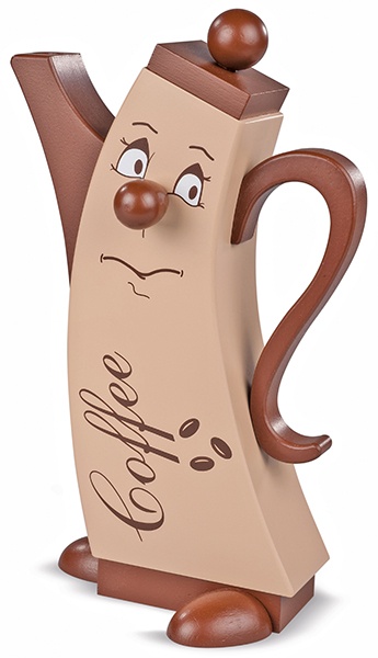 Räucherfigur moderne Kaffeekanne