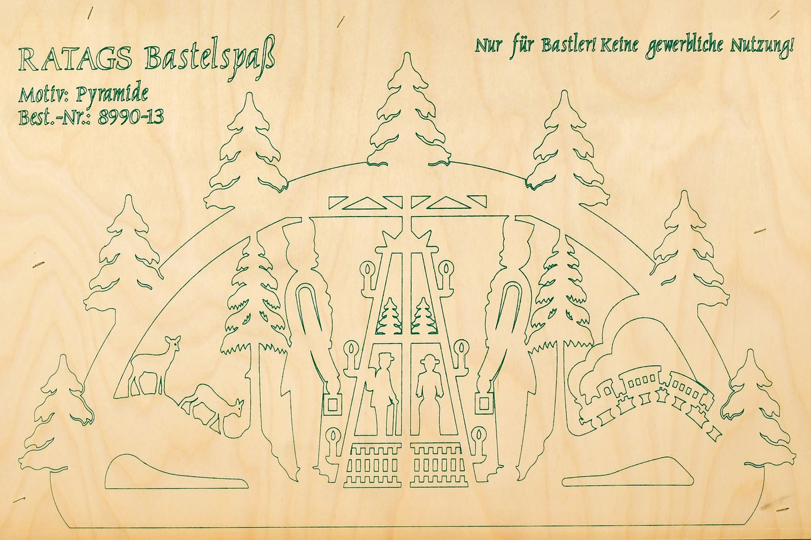 2 Motivsperrholzplatten, mittelgroß, Schwibbogen Pyramide, zum Selbstaussägen 2 Motivsperrholzplatten, mittelgroß, Schwibbogen Pyramide, zum Selbstaussägen