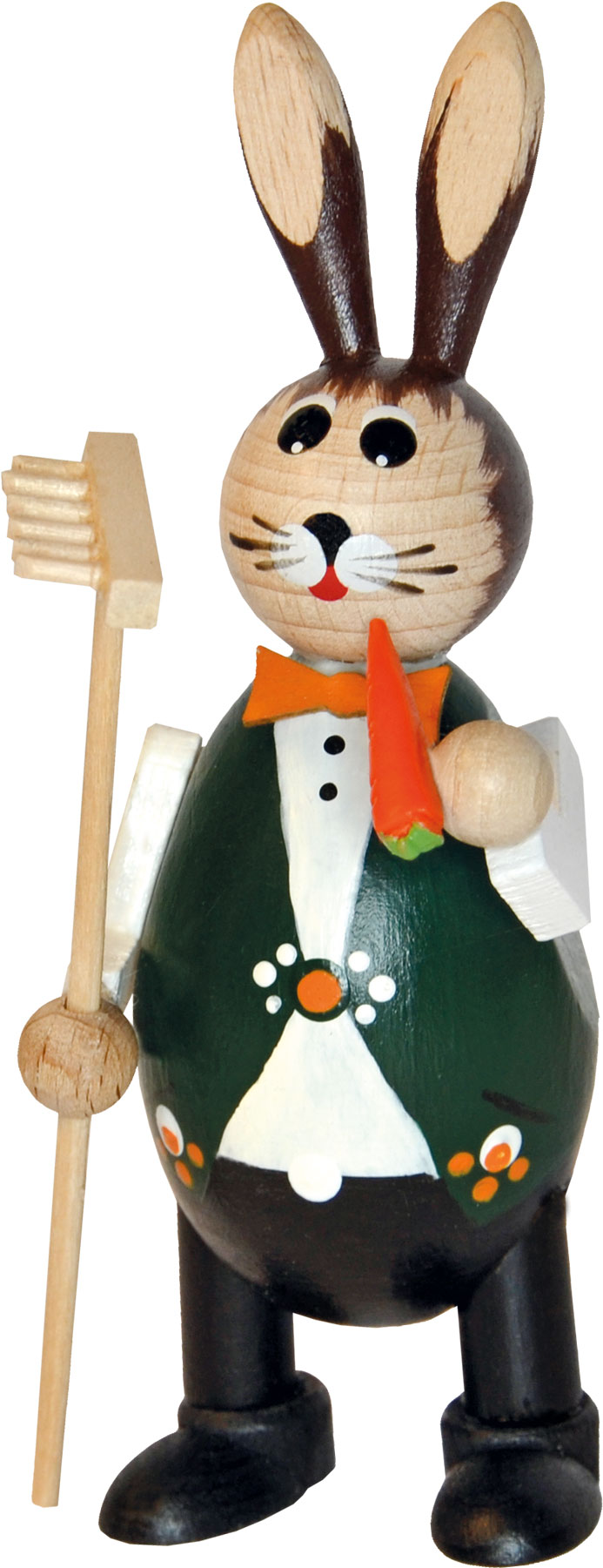 Osterhasenjunge mit Mohrrübe Osterhasenjunge mit Mohrrübe