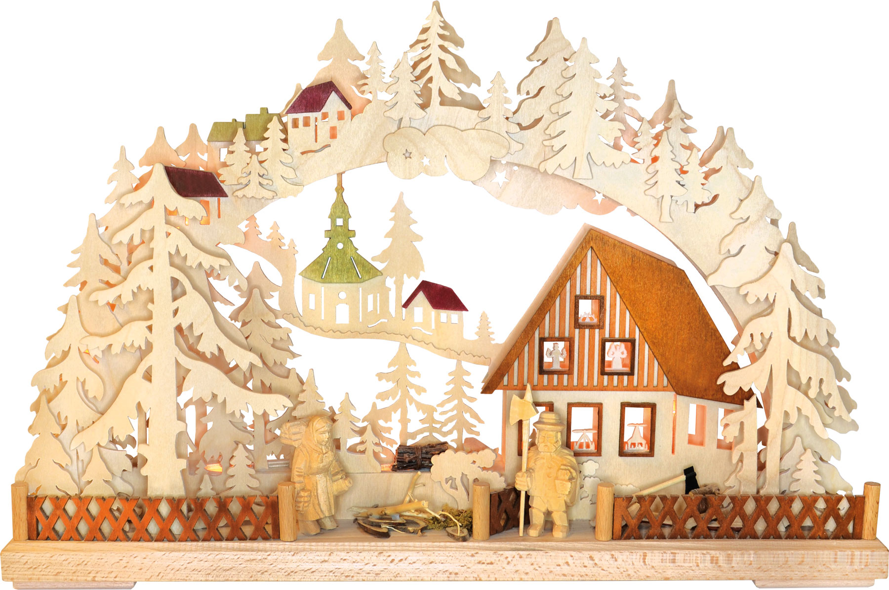 3D-Schwibbogen kl., Dämmerstunde