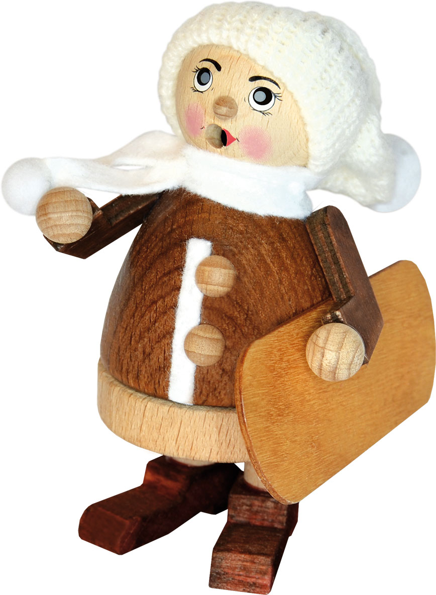 Räuchermännchen, Winterkind mit Snowboar