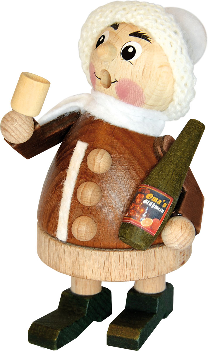 Räuchermännchen, Winterkind mit Glühwein