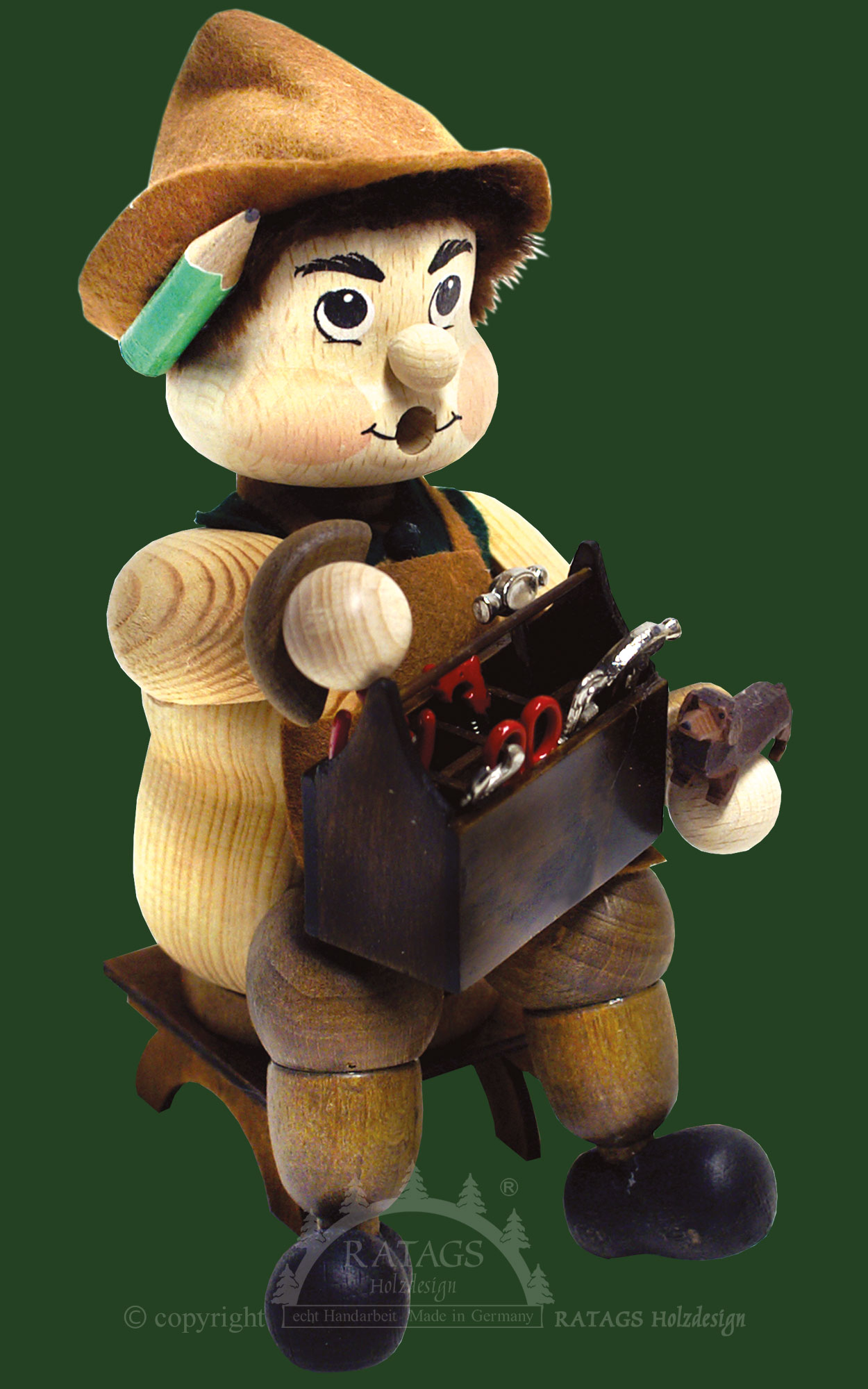 Kantenhocker, Hausmeister Krause auf Hocker