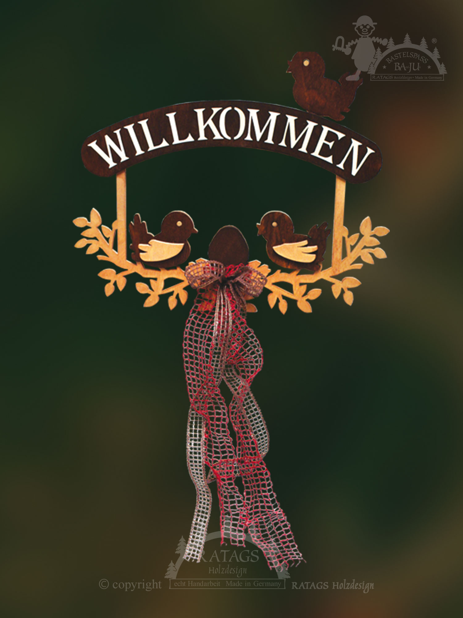 Türdekoration zum Basteln, Vögelchen, ausgesägt, 8-teilig Türdekoration zum Basteln, Vögelchen, ausgesägt, 8-teilig