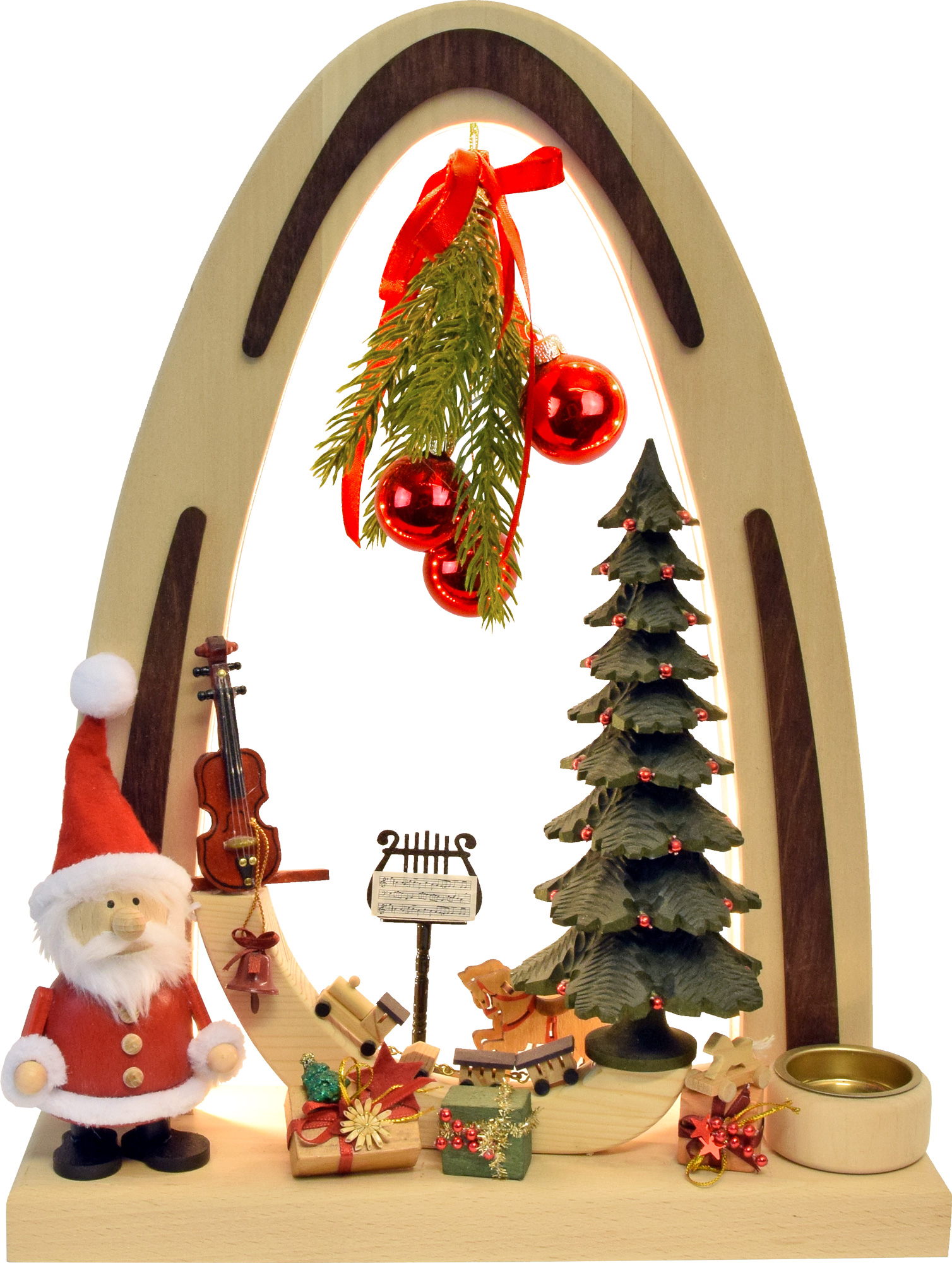 Massivholzbogen, Weihnachtsmannstübchen Massivholzbogen, Weihnachtsmannstübchen