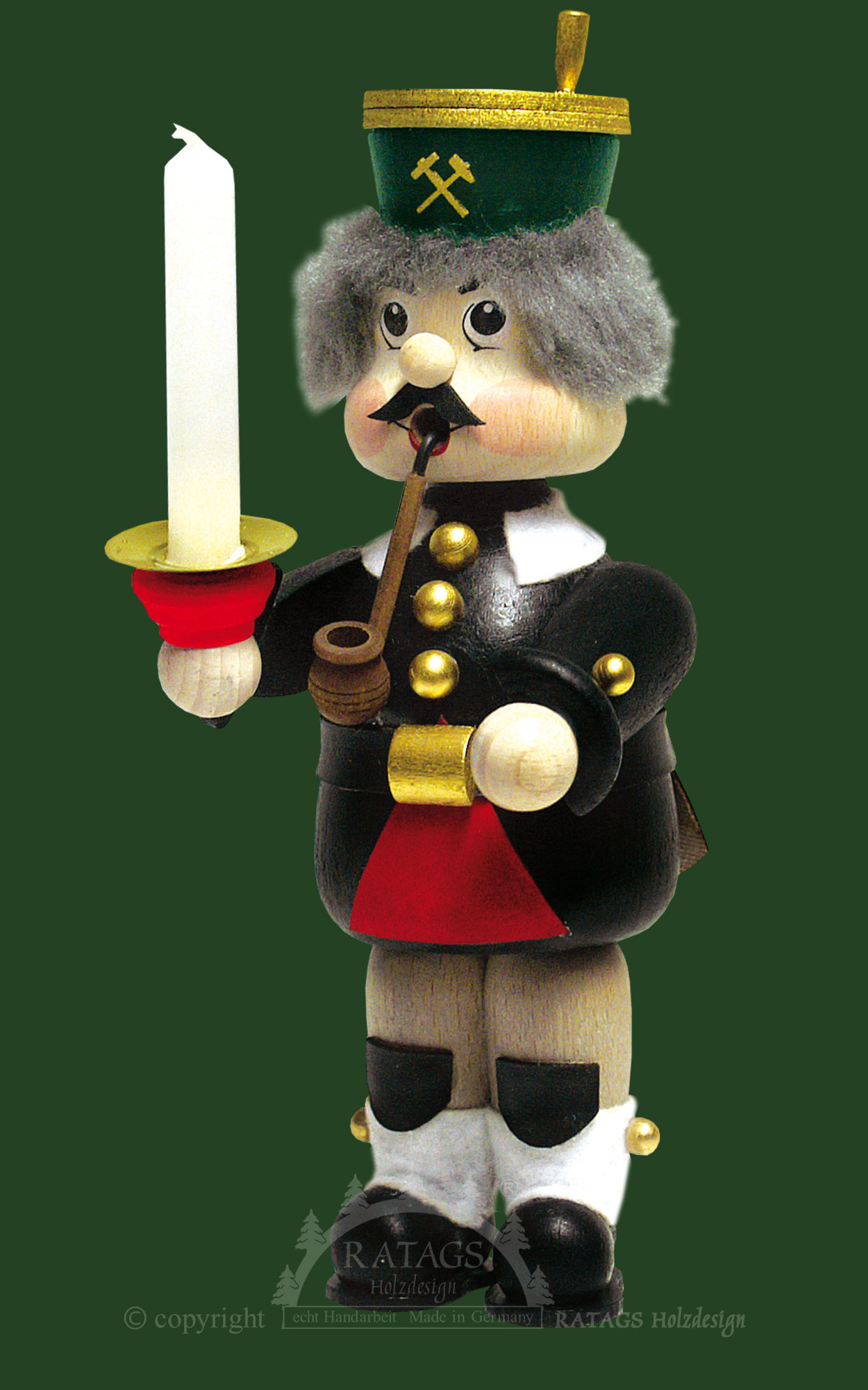 Dicker, Bergmann mit Kerze Dicker, Bergmann mit Kerze