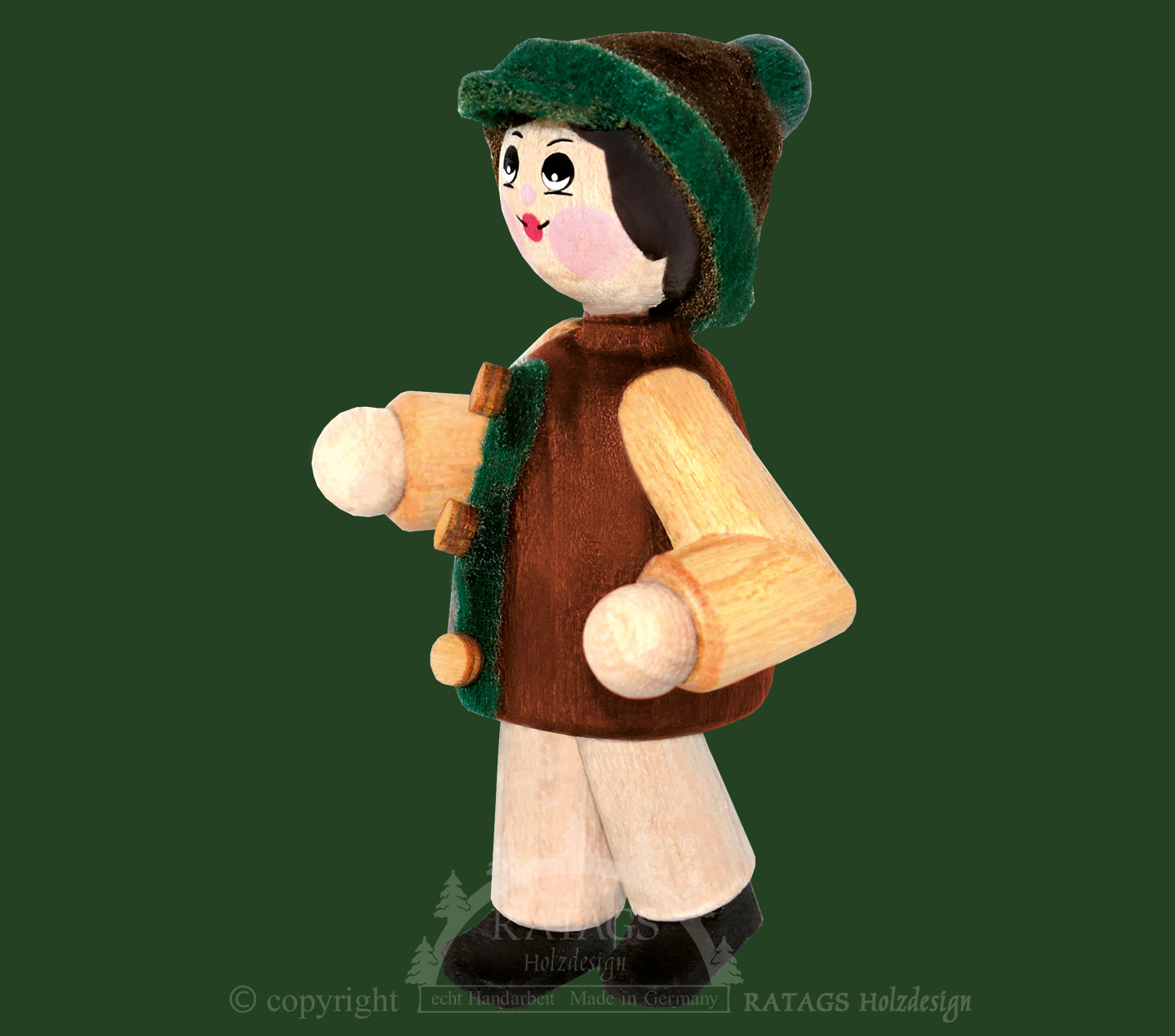 Sammler-Püppchen, Junge mit braun/grüner Jacke und Mütze, Sammler-Püppchen, Junge mit braun/grüner Jacke und Mütze,