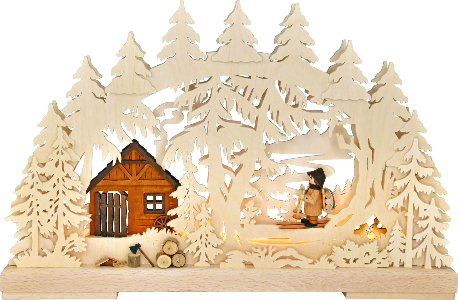 3D-Schwibbogen kl., Waldloipe, USB 3D-Schwibbogen kl., Waldloipe, USB