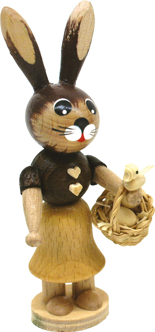 Hasenmädchen, natur, Korb Hasenmädchen, natur, Korb