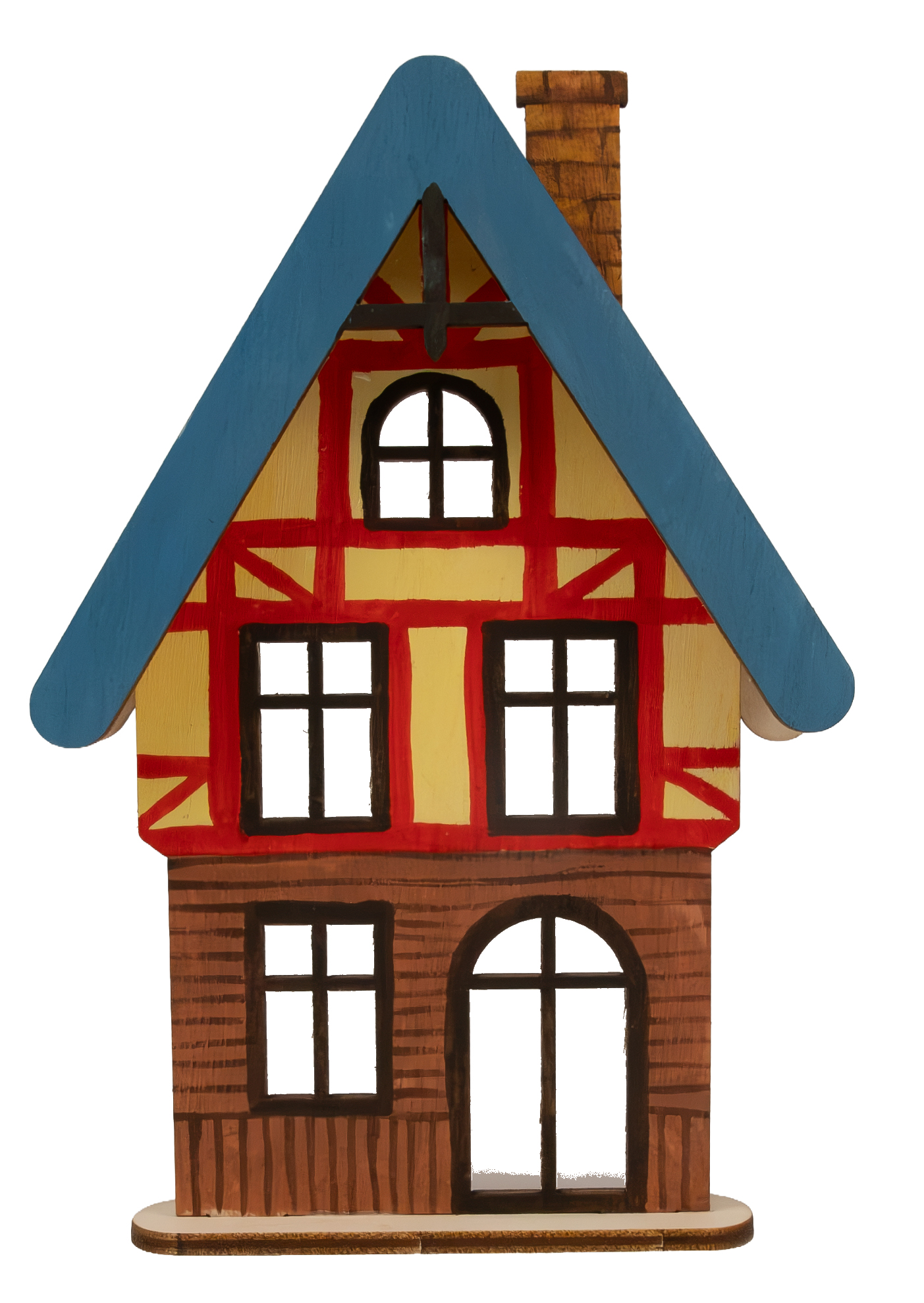 Steckfigur zum Basteln, Haus