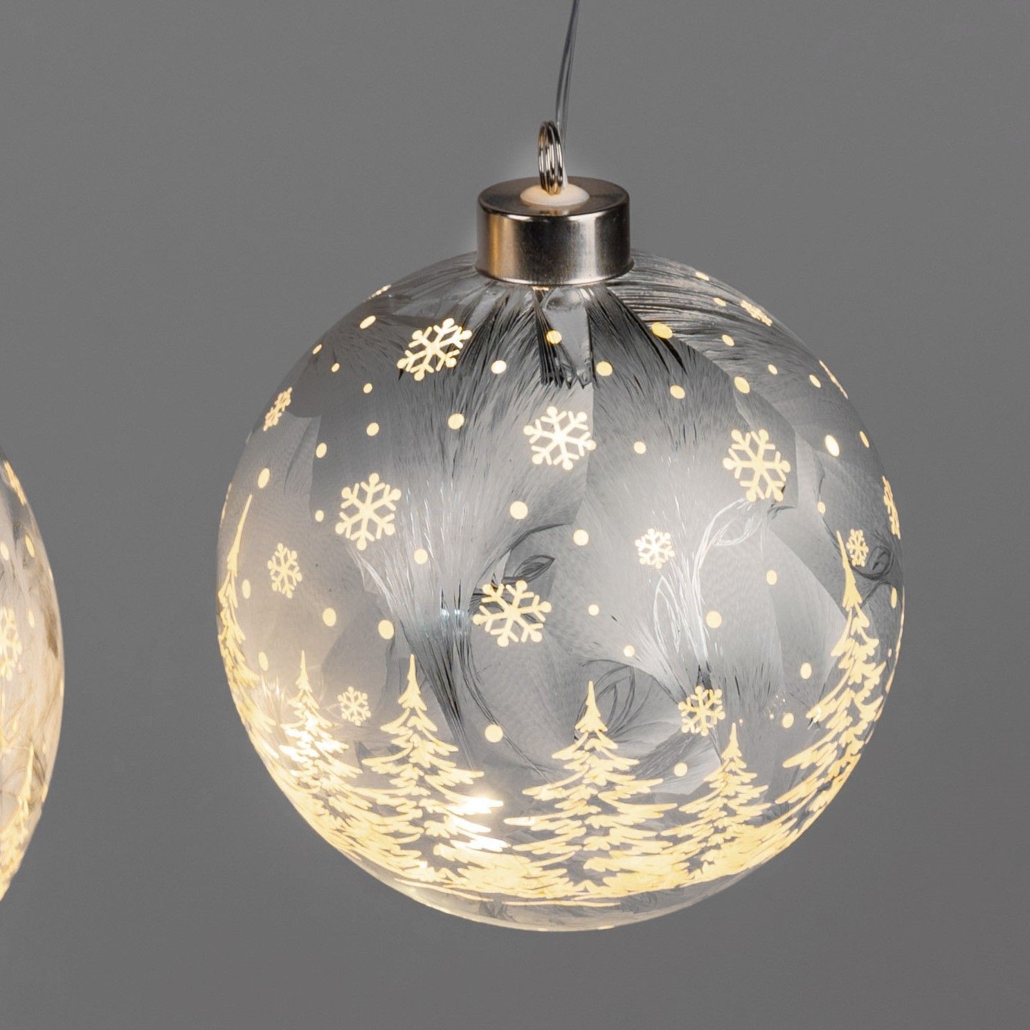 HÃÂ¤ng.Kugel 12cm Frosty-Silber