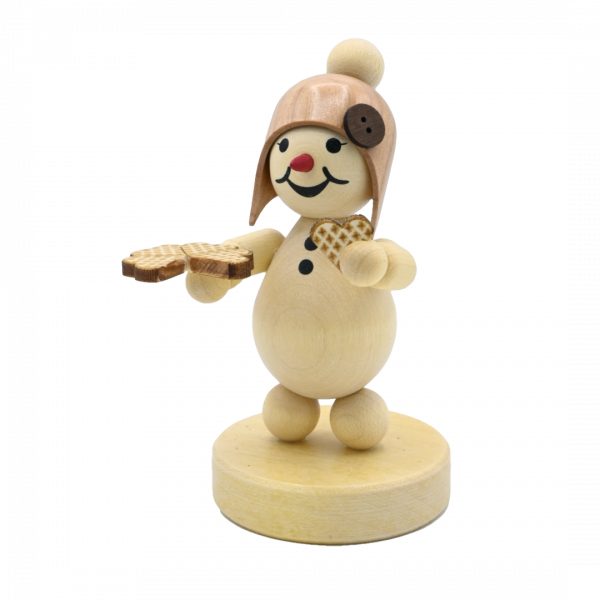 Schneemädchen mit Waffel Sockel 9 cm Schneemädchen mit Waffel Sockel 9 cm
