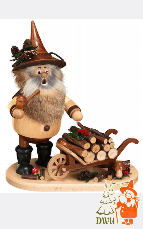 Räuchermann, Waldwichtel mit Schiebock