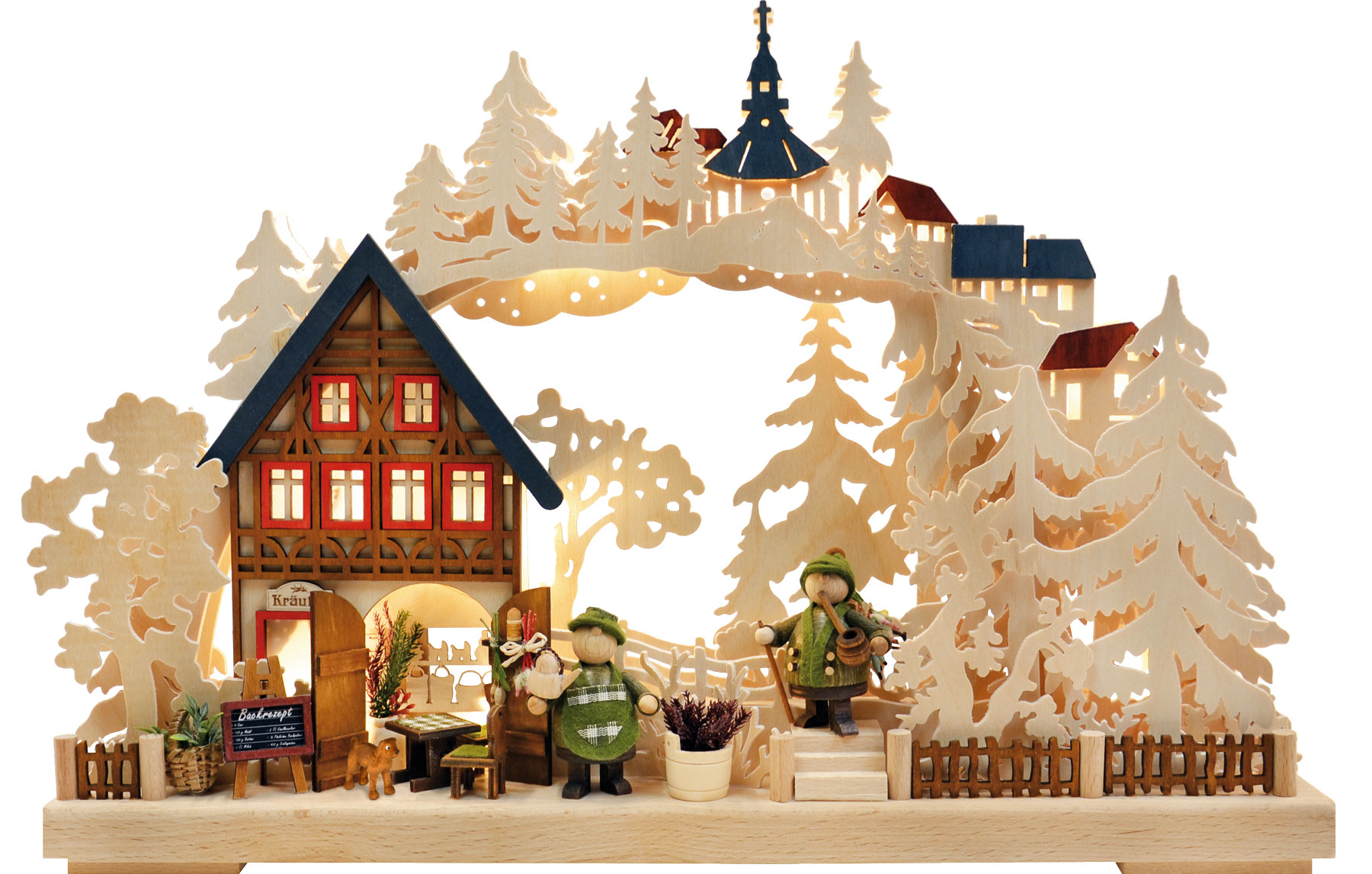 3D-Schwibbogen klein, Kräuterstube