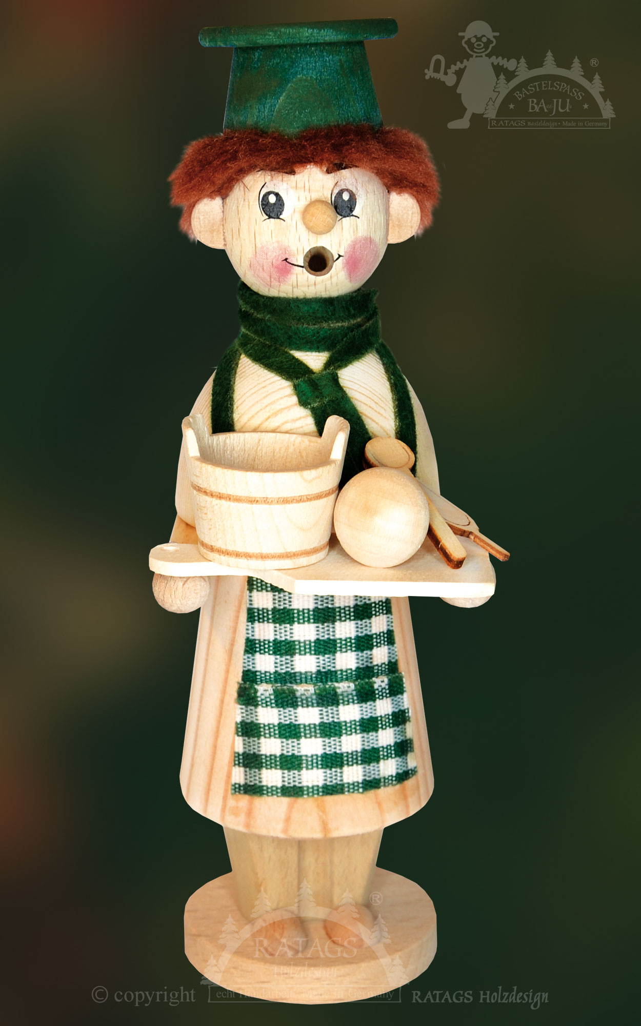 Räuchermännchen zum Basteln, Bäcker Räuchermännchen zum Basteln, Bäcker