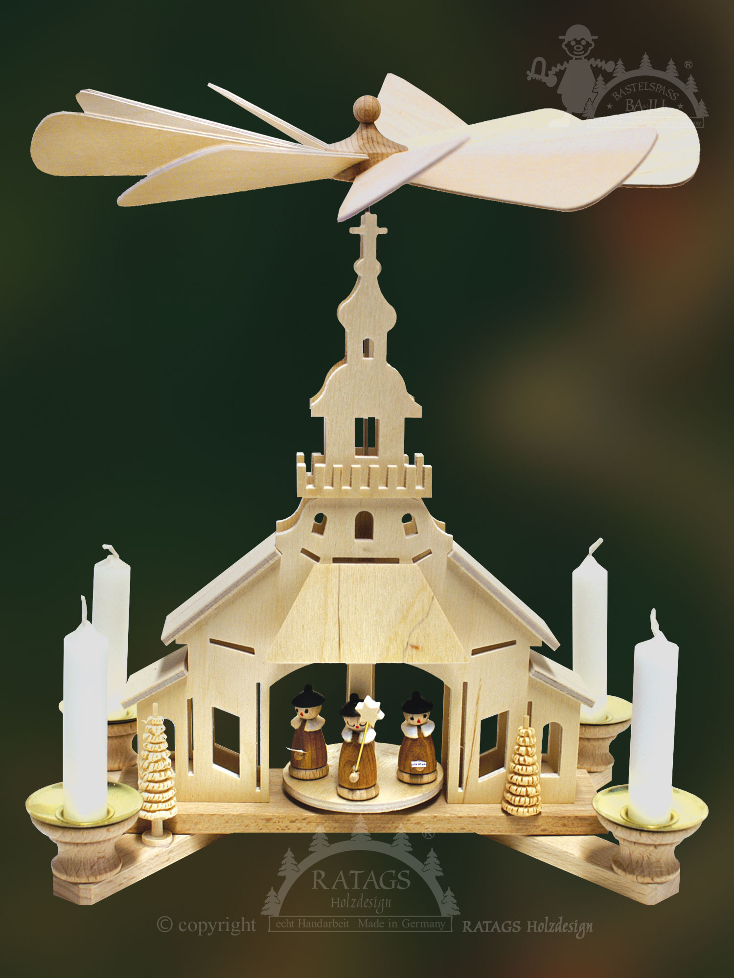 Bastelset, Kirchenpyramide kl. Bastelset, Kirchenpyramide kl.