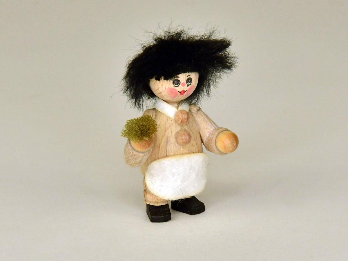 Figur stehend mit Pflanze, natur, RATAGS-Figur Figur stehend mit Pflanze, natur, RATAGS-Figur