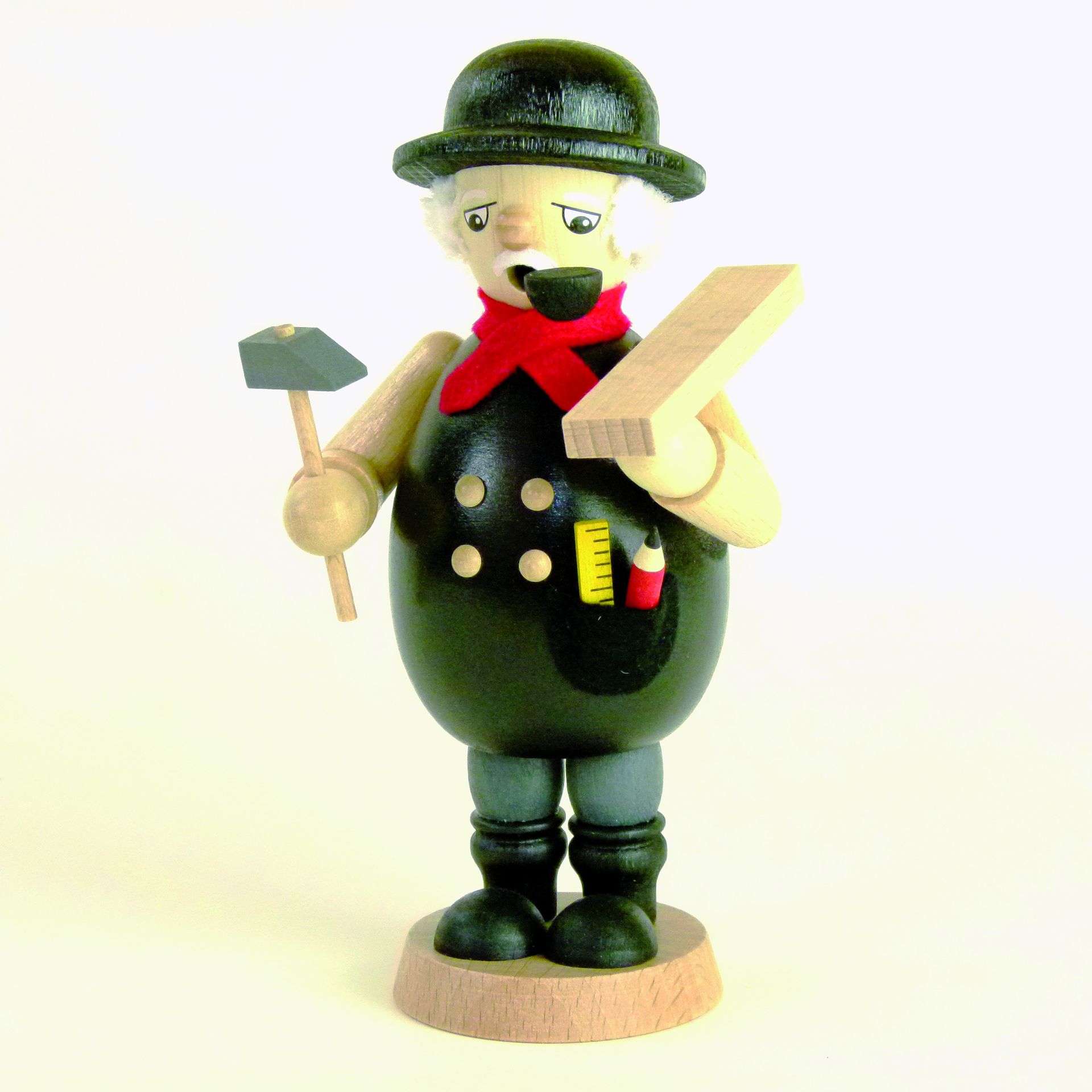 Zimmermann, farbig Räuchermann, 15,5 cm