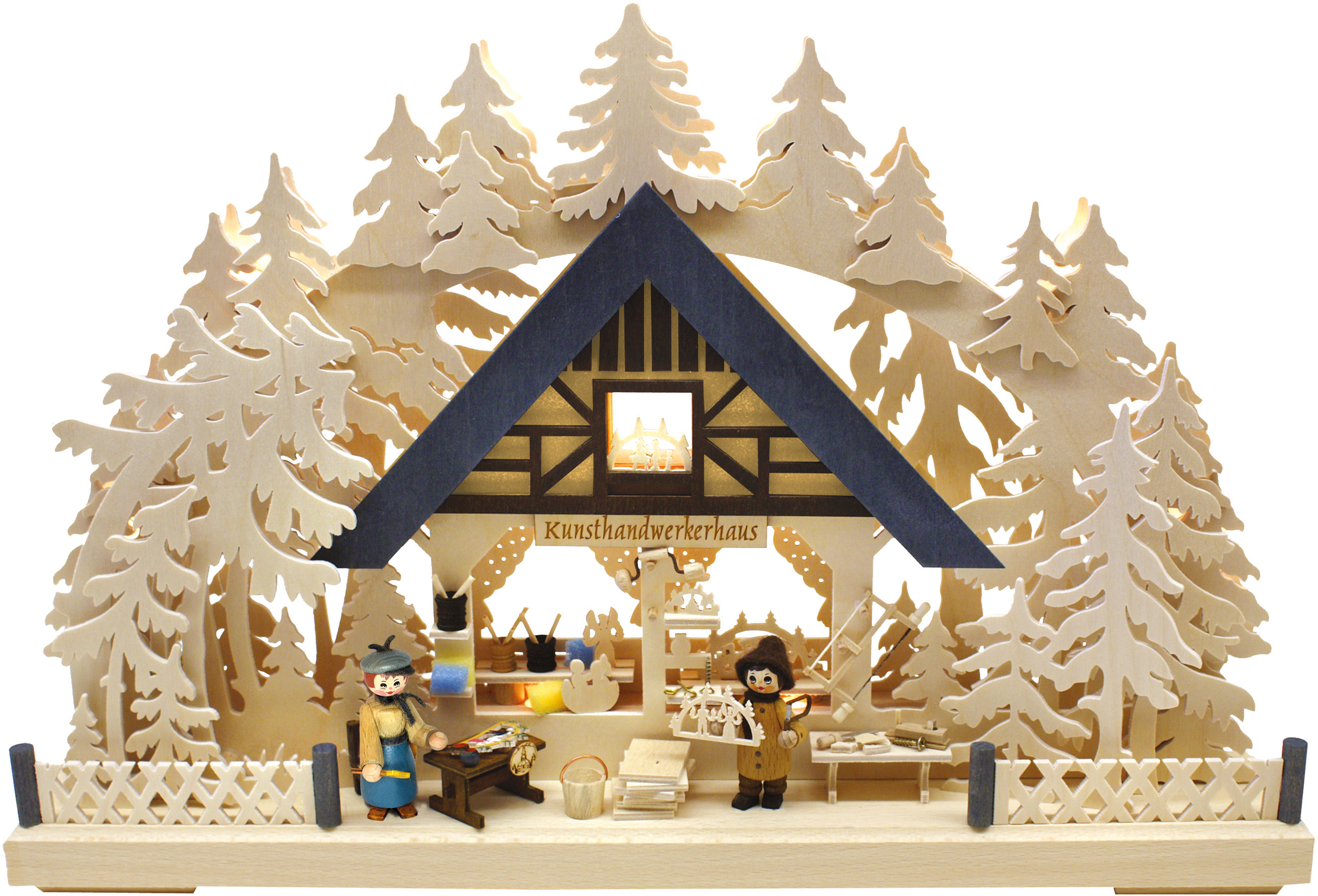 3D-Schwibbogen klein, Kunsthandwerkerhaus 3D-Schwibbogen klein, Kunsthandwerkerhaus