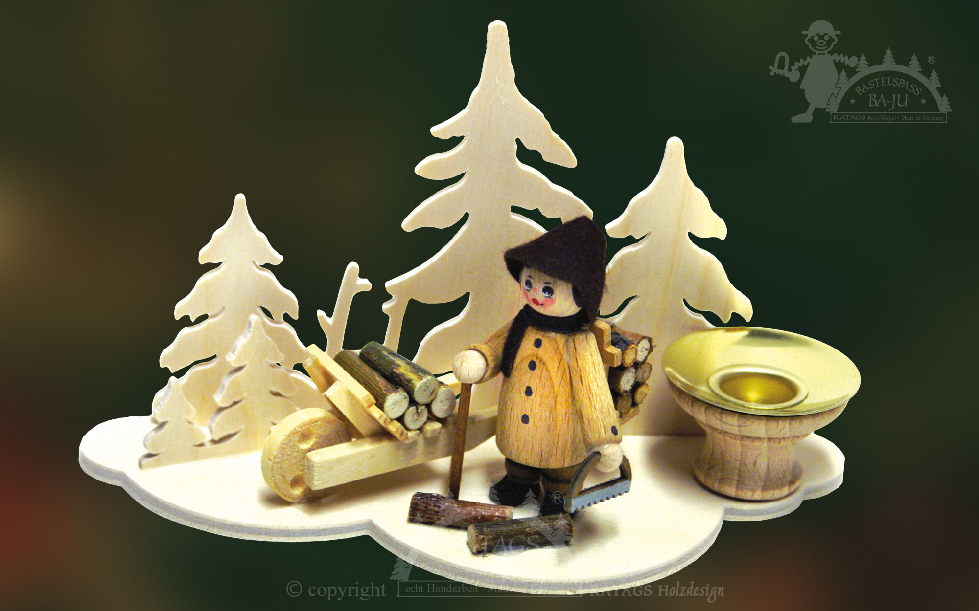 Tischschmuck zum Basteln, Wolke Wald Tischschmuck zum Basteln, Wolke Wald