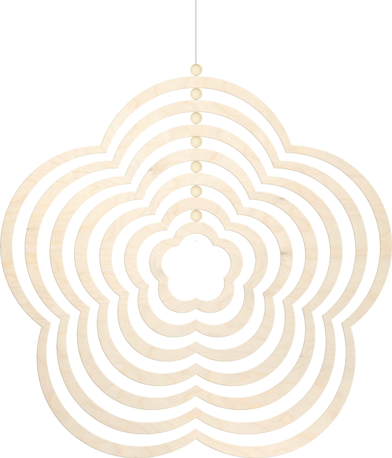 Windspiel zum Basteln, Blume Windspiel zum Basteln, Blume