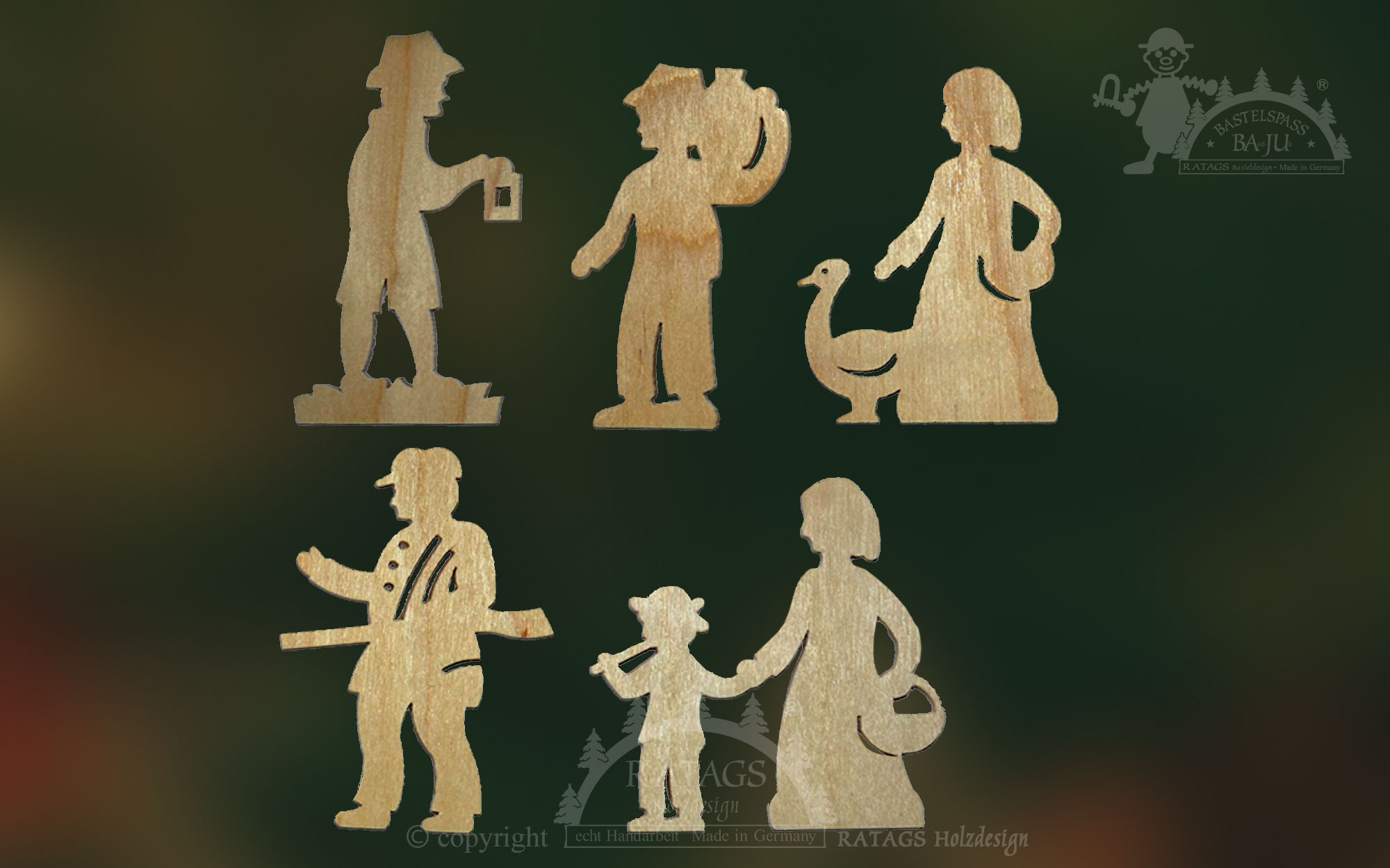 Figurenset zum Basteln, 5-teilig Figurenset zum Basteln, 5-teilig