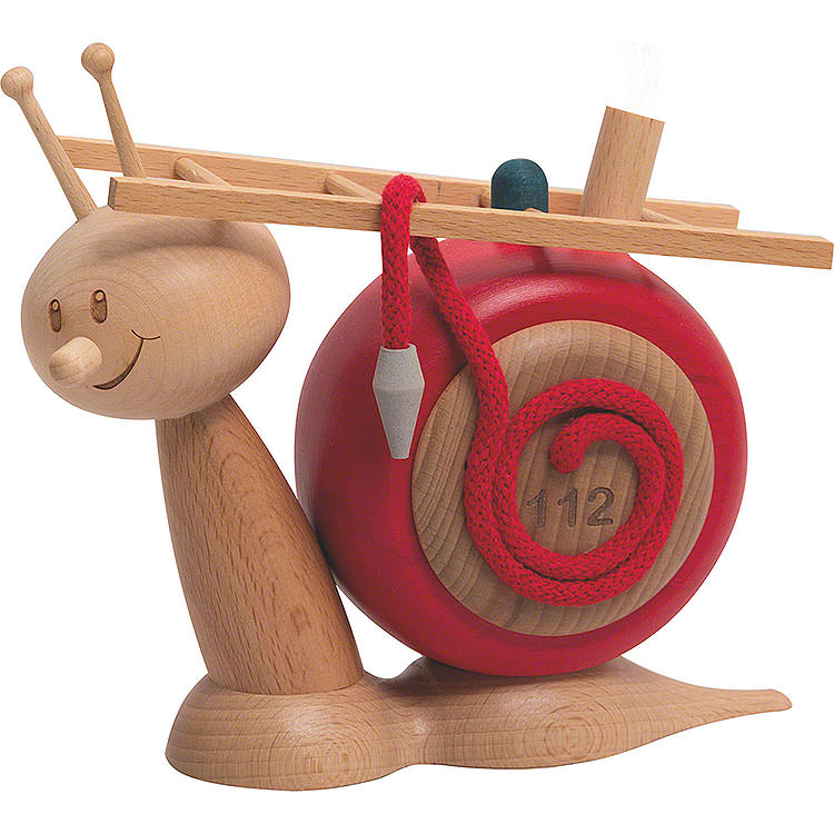 Rauchfigur Schnecke Sunny, Feuerwehrschn ca. 16 cm Rauchfigur Schnecke Sunny, Feuerwehrschn ca. 16 cm