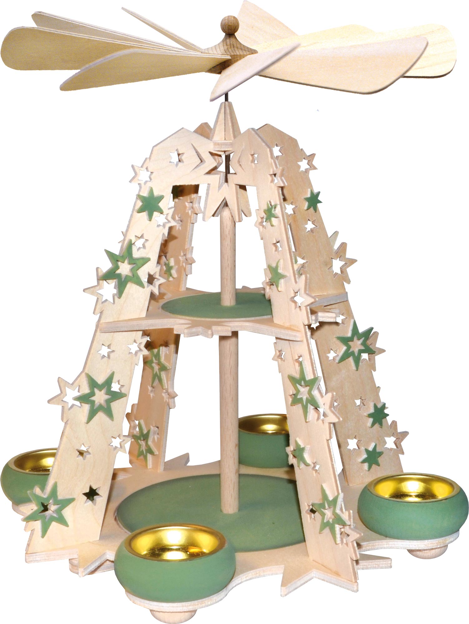 Pyramide, Sternenhimmel, grün, unbestückt