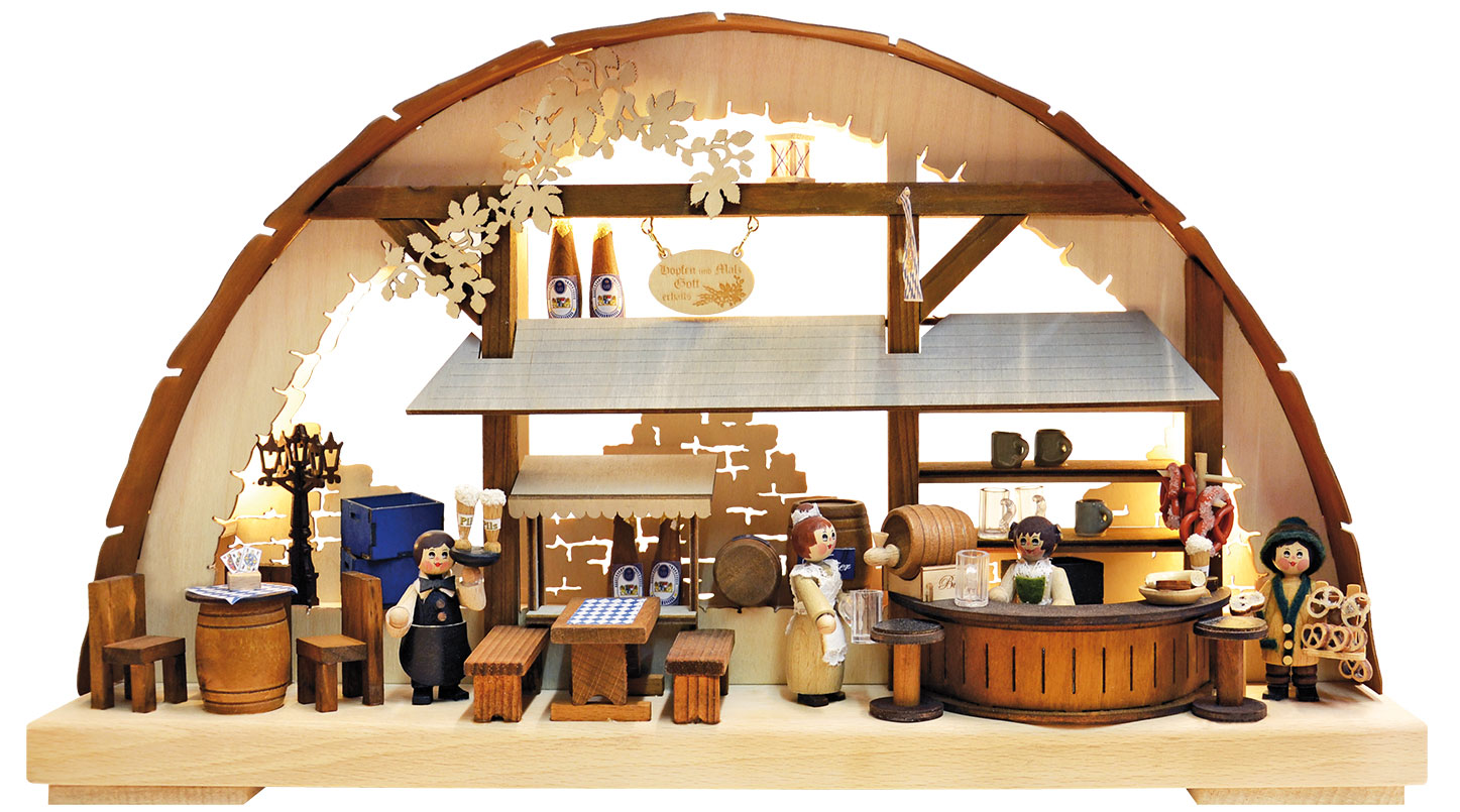 3D-Schwibbogen klein, Brauhaus 3D-Schwibbogen klein, Brauhaus