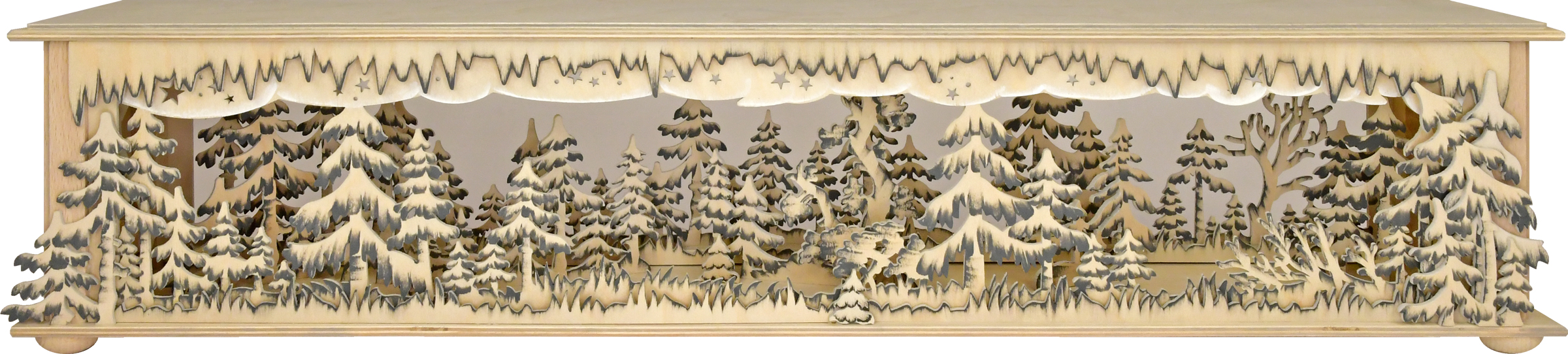 Raumleuchte mittelgr., 70cm Waldlichtung handbemalt grau Raumleuchte mittelgr., 70cm Waldlichtung handbemalt grau