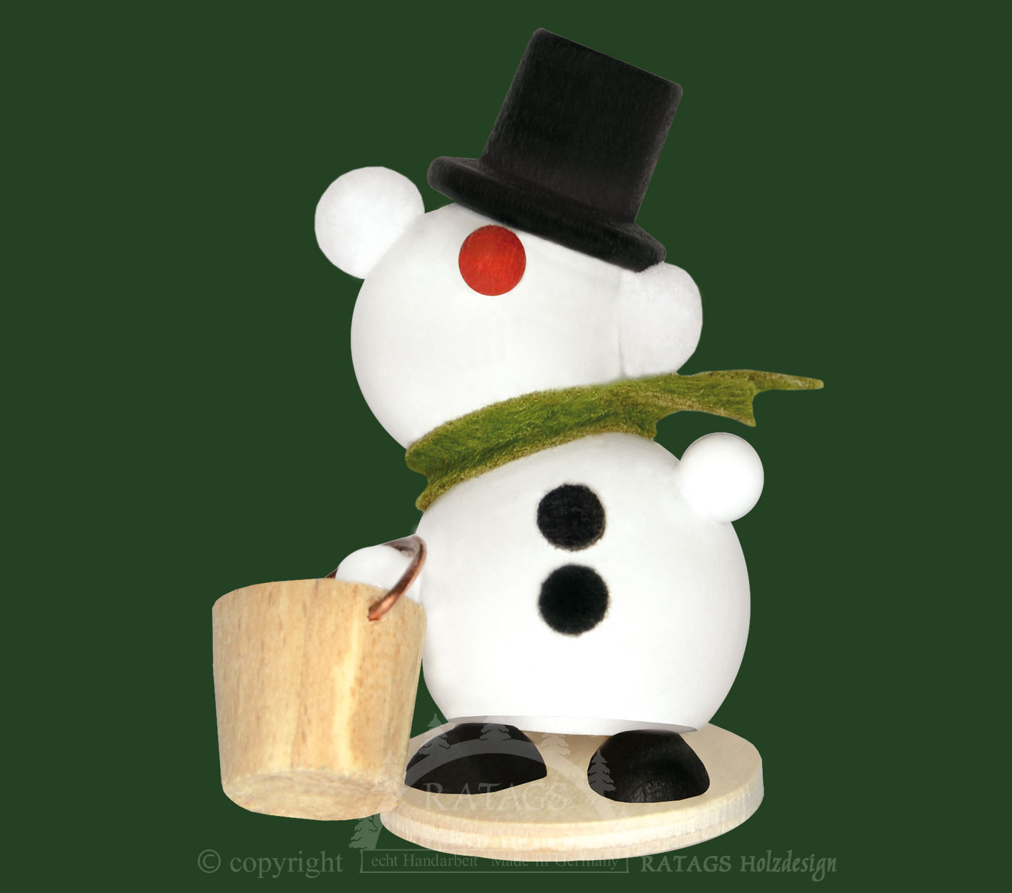 Molli, Junge Linie, Schneemann, grüner S Eimer