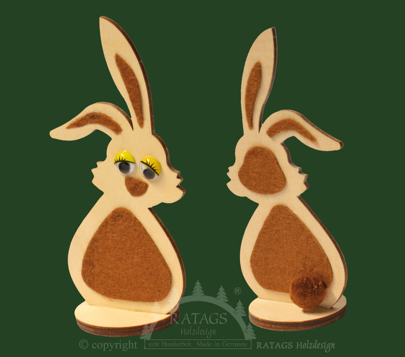 Häschen zum Basteln mit Wackelaugen und Filz. Höhe ca. 13 cm Häschen zum Basteln mit Wackelaugen und Filz. Höhe ca. 13 cm