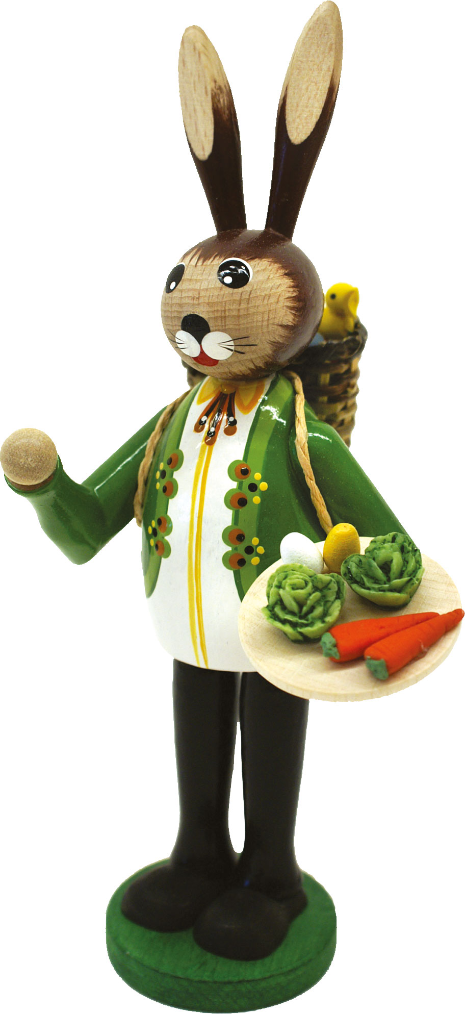 Osterhase, grün Tablett, Korb