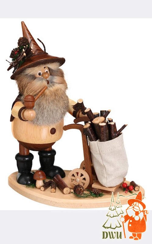 Räuchermann, Waldwichtel mit Karre