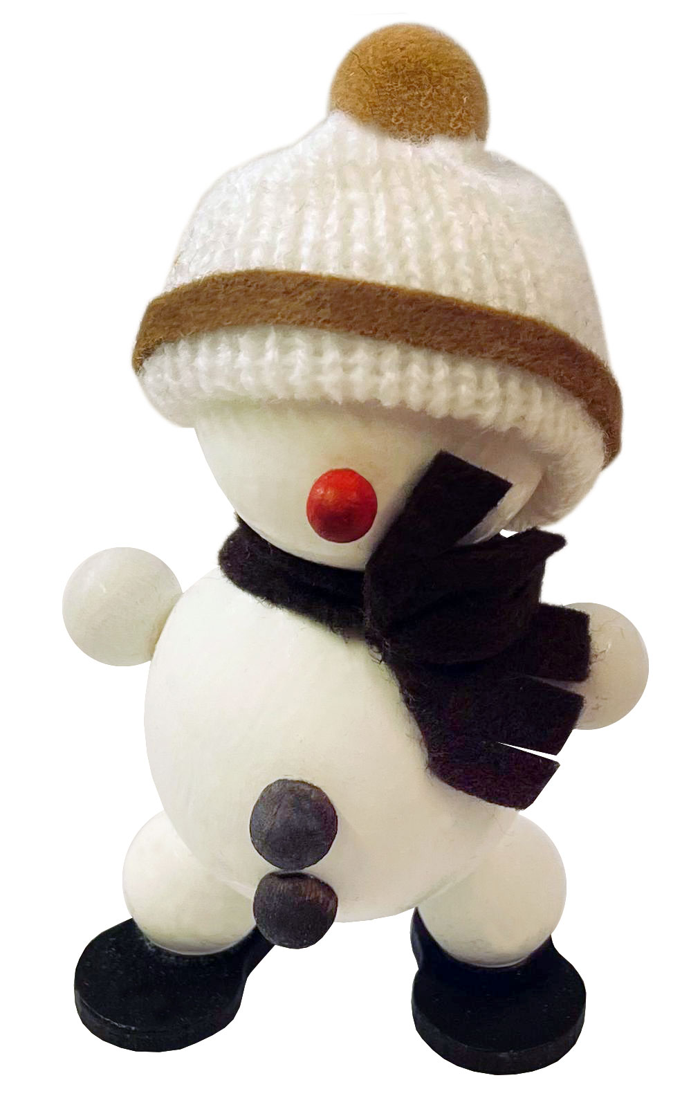 Schneemann weiß stehend, 9 cm Schneemann weiß stehend, 9 cm