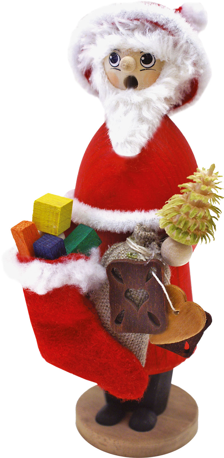 lasierter Naturpaffer, Weihnachsmann