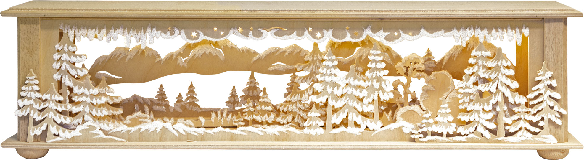 Raumleuchte kl., Wald und Eiszapfen, Raureif Raumleuchte kl., Wald und Eiszapfen, Raureif