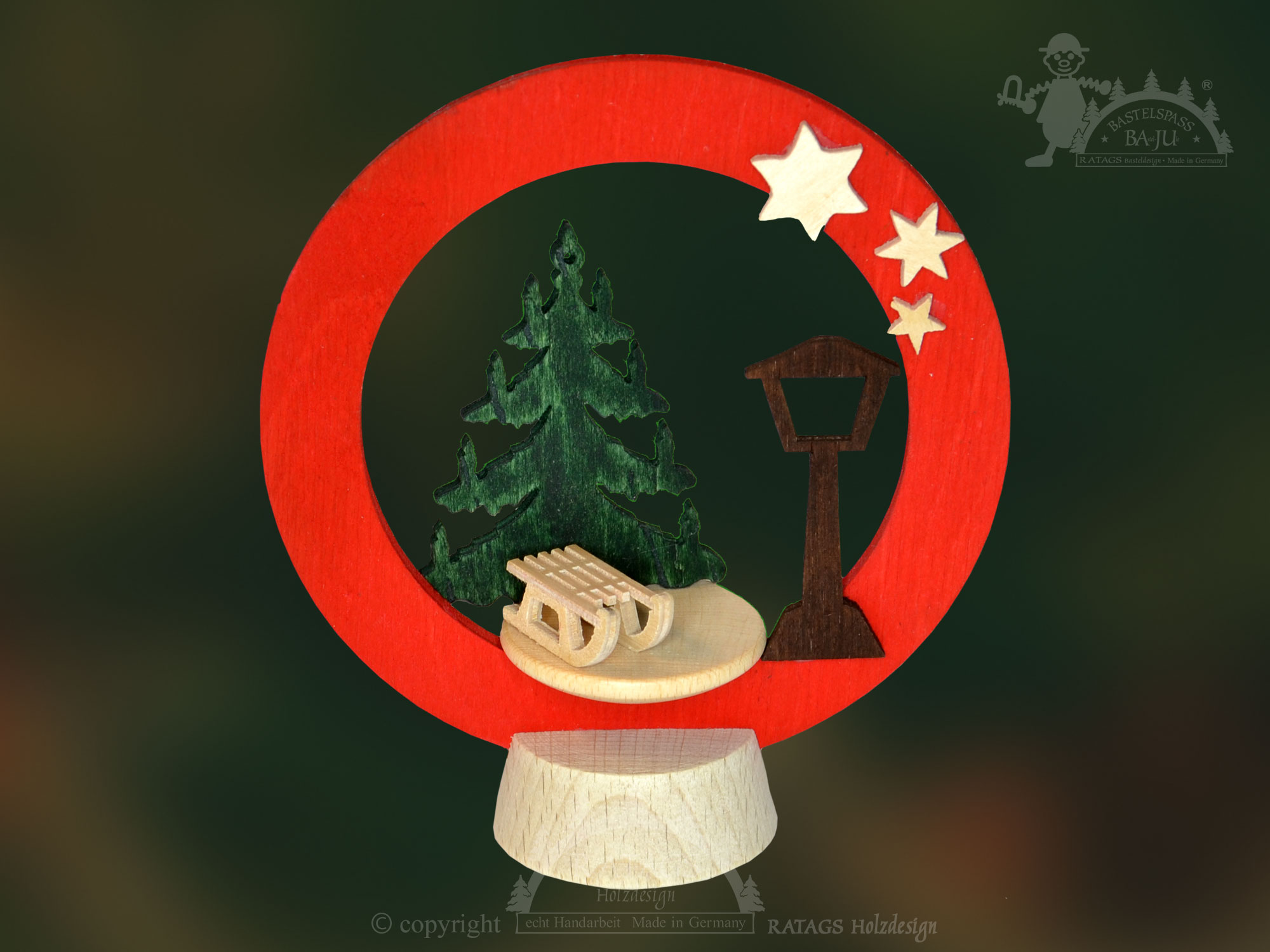 Sockelring zum Basteln, Am Weihnachtsbau Sockelring zum Basteln, Am Weihnachtsbau