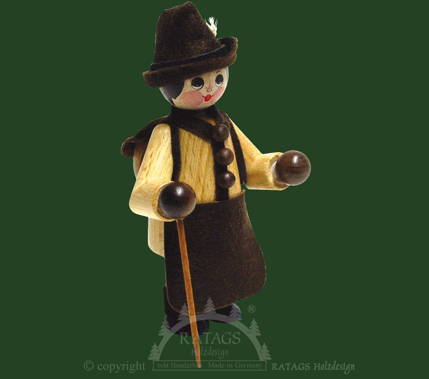 Figur groß, Mann mit Rucksack Figur groß, Mann mit Rucksack