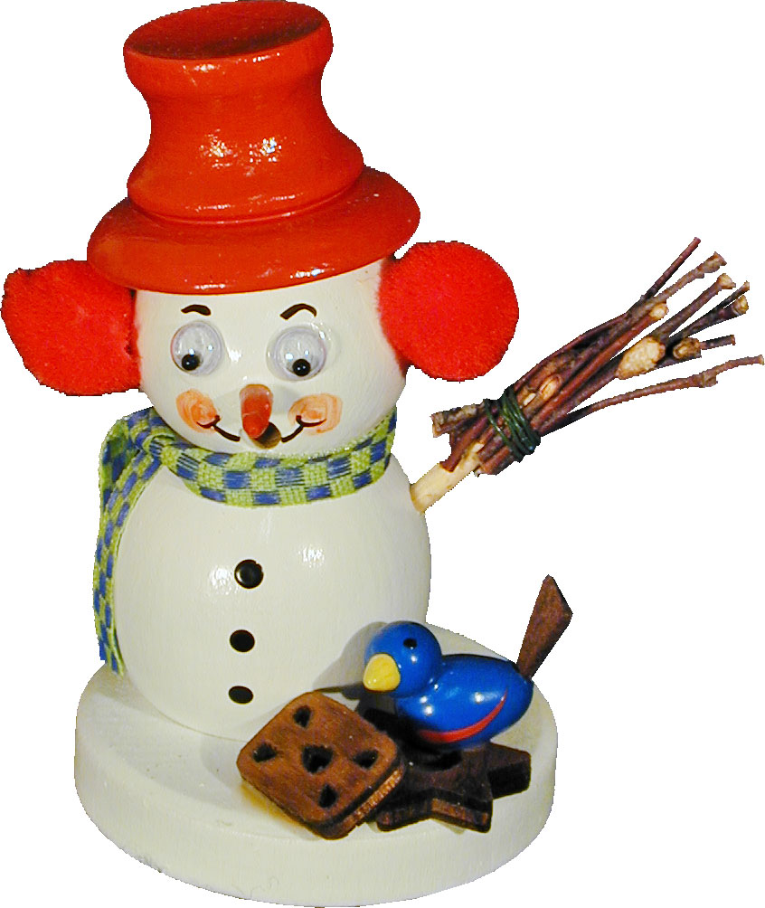 MiniRäuchermännchen, Schneemann, weiß MiniRäuchermännchen, Schneemann, weiß
