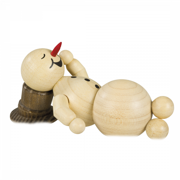 Schneemann schlafend ohne Sockel 4 cm Schneemann schlafend ohne Sockel 4 cm
