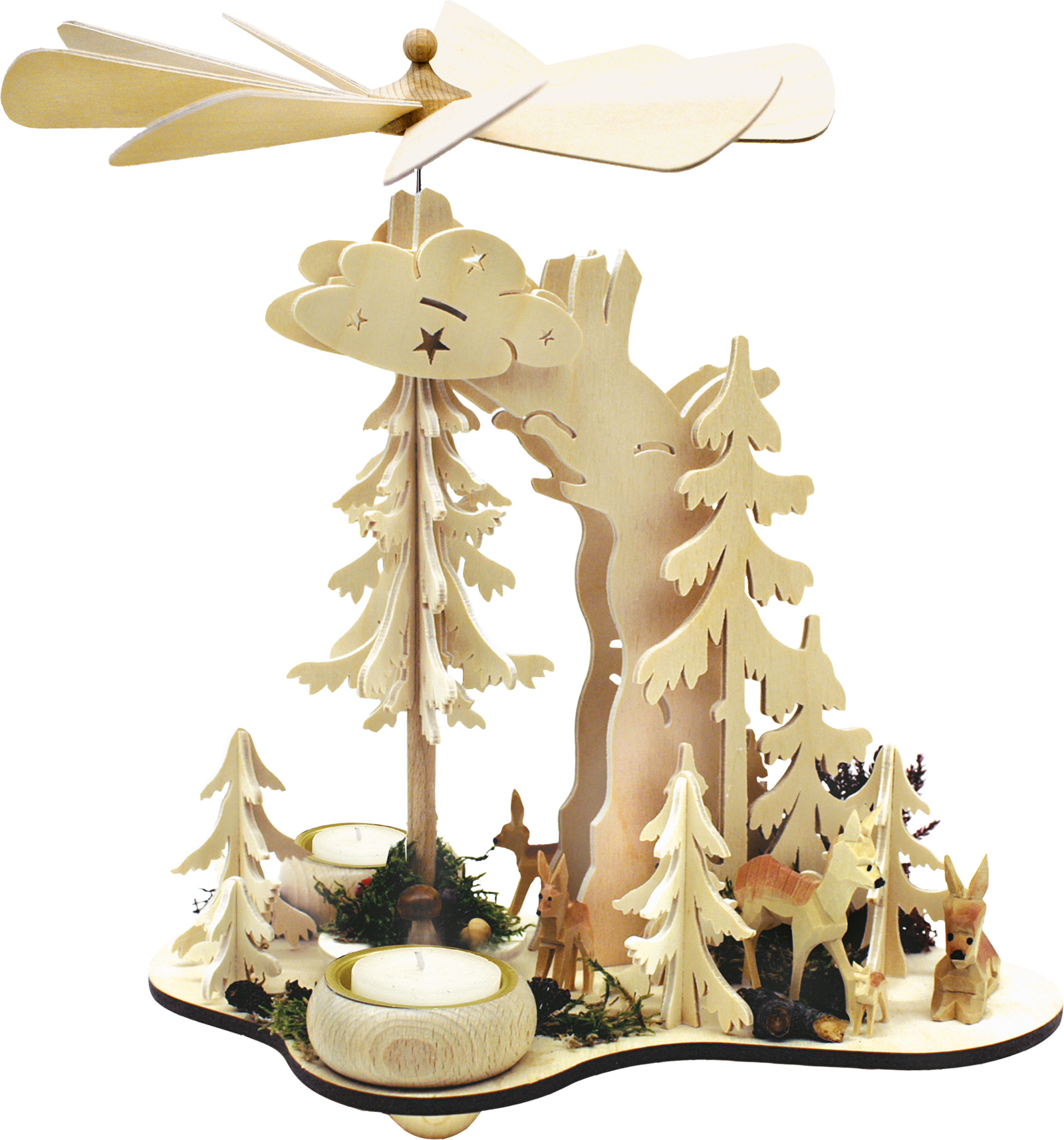 Tannenpyramide, Rehe