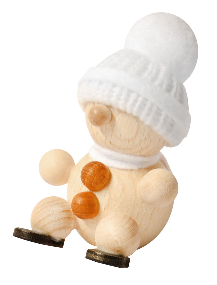 Schneemann sitzend 7 cm Schneemann sitzend 7 cm