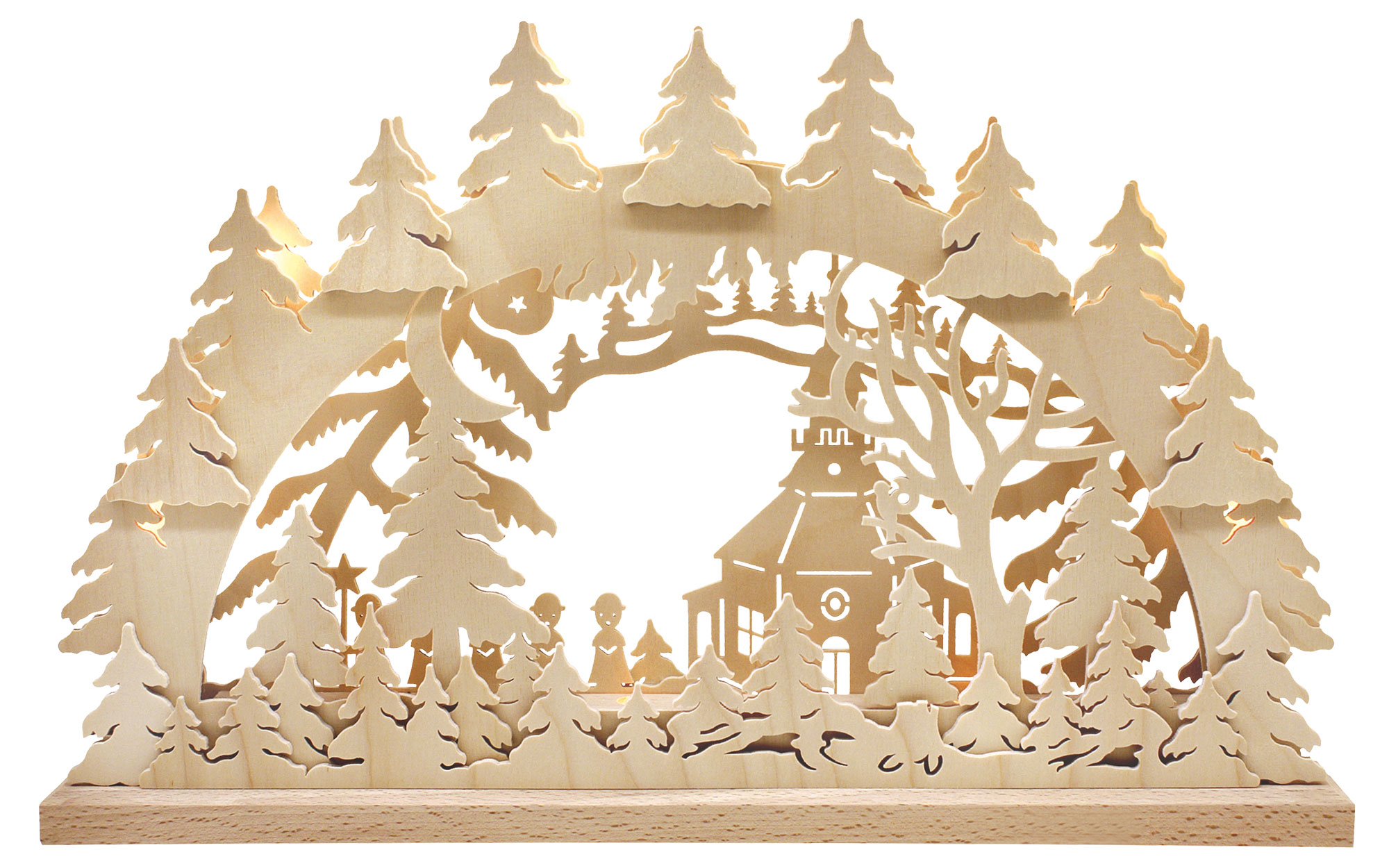 Schwibbogen kl., Seiffener Kirche Schwibbogen kl., Seiffener Kirche